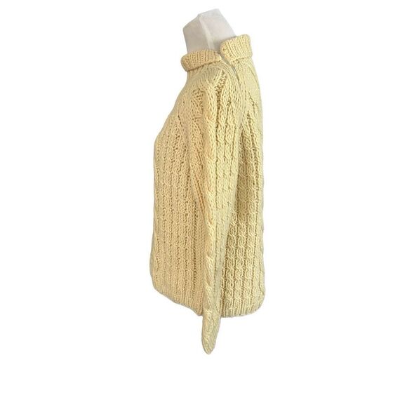 Vintage made in Italy for Stewart’s Baltimore cream wool sweater size S - Picture 2 of 8